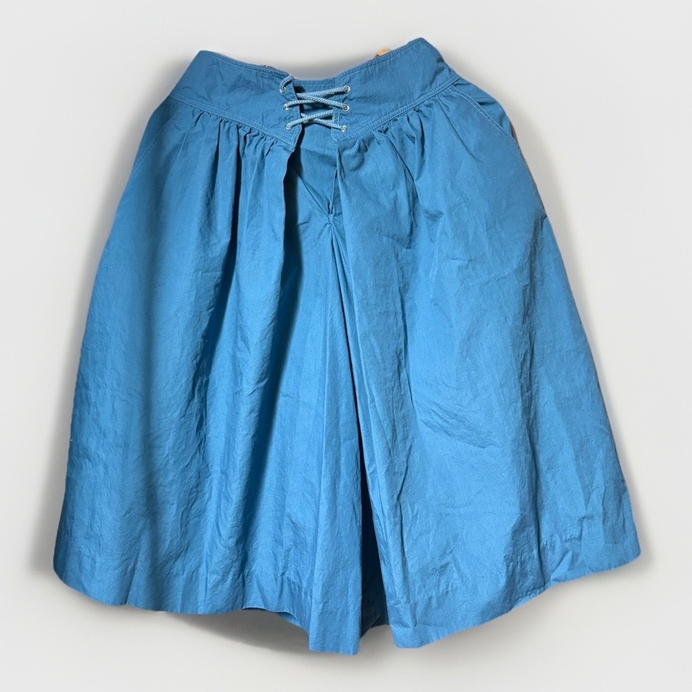 VTG REGATTA SPORT Culotte Skirt High Rise Baggy Blue 80s 90s Coastal Prairie